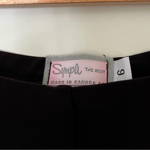 Simplii straight leg pull on pants in lovey eggplant colour - Picture 6 of 8
